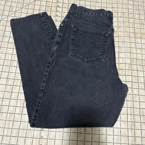 Denim - New‎ York & Company Women’s Easy Petite Dark Wash Flat Front Black Sz 10 Petite